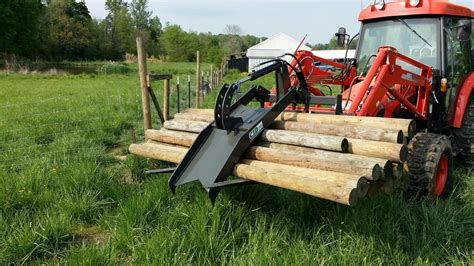 skid steer fork log grapple attachment|forklift attachment for skid loader.